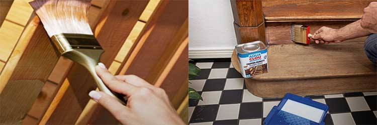 Чем лучше покрасить деревянную лестницу в доме: как из сосны, внутри, каким цветом на второй этаж, как правильно своими руками в домашних условиях