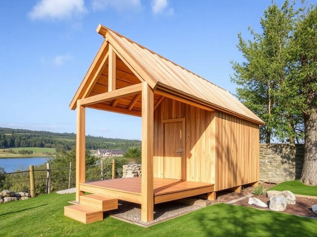 Timber for a bathhouseфото