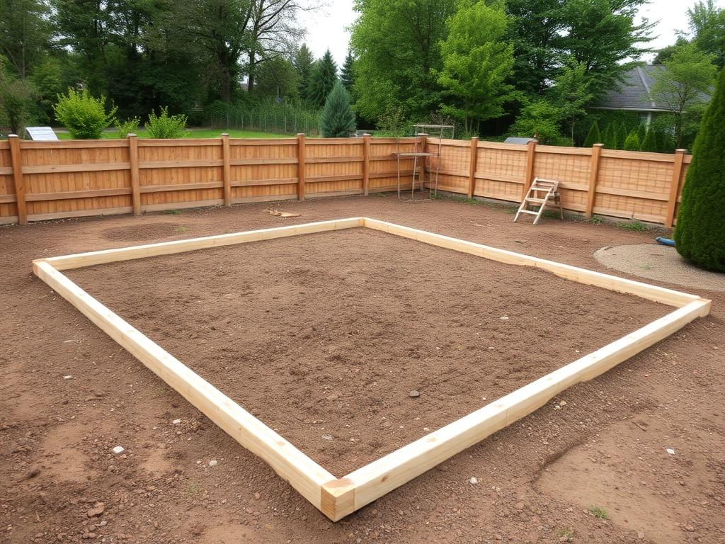 Level the plot at the summer house before construction or landscaping. Level the plot at the summer house before construction or landscaping.фото