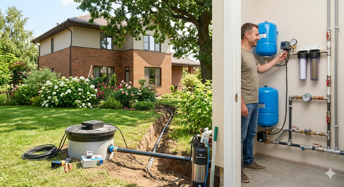 Автономное водоснабжение дома: какое оборудование нужно и как не переплатить