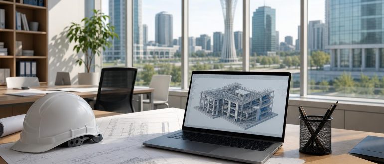 Инженерный офис с чертежами и BIM моделью проекта