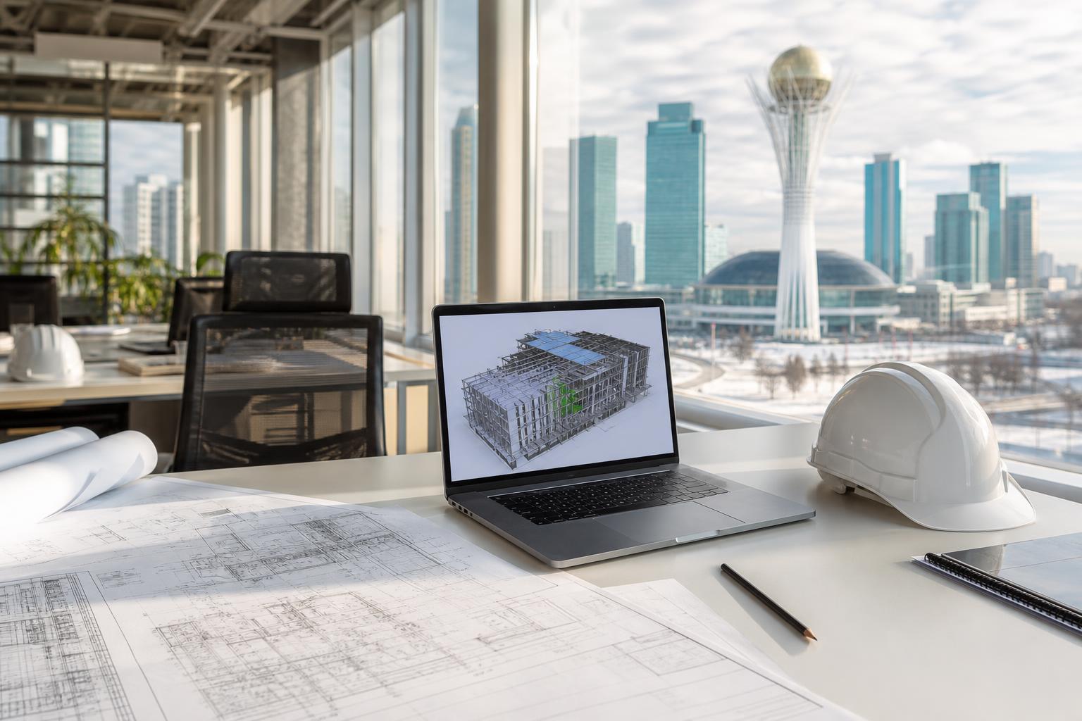 Инженерный офис с чертежами и BIM моделью проекта