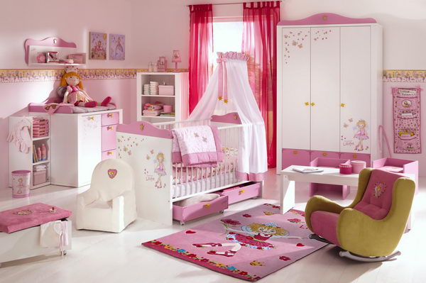 оформлении дизайна детской комнаты девочки