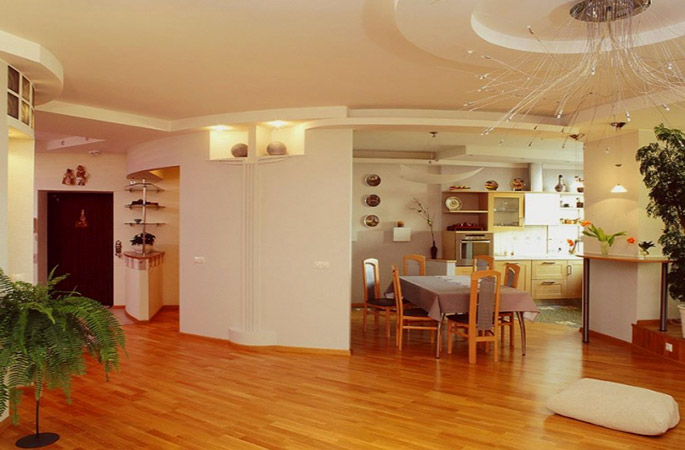 дизайн однокомнатной квартиры хрущевки - кухня