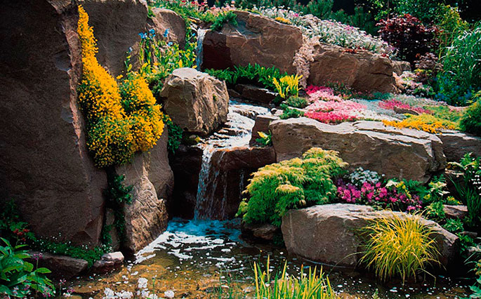 сад камней - японский стиль