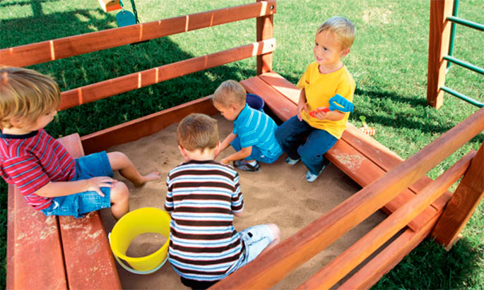 выбор места для детской песочницы